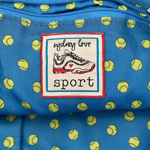 Sydney Love Sport Large Tennis Sport Backpack Racket Holder Pink White Blue - Picture 8 of 14
